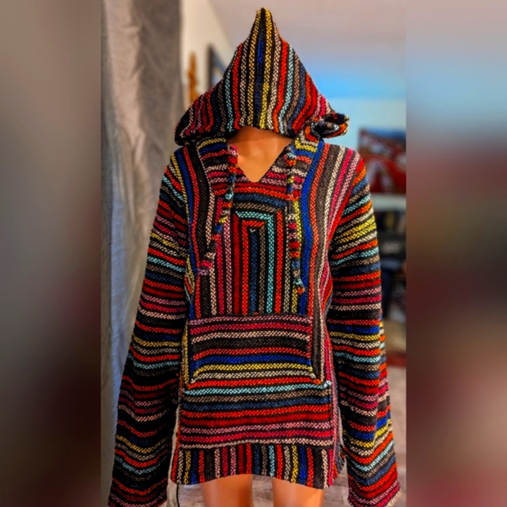 Multi color pullover hoodie